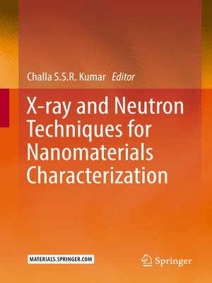 cover image of X-ray and Neutron Techniques for Nanomaterials Characterization